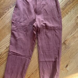Linen terracotta pants